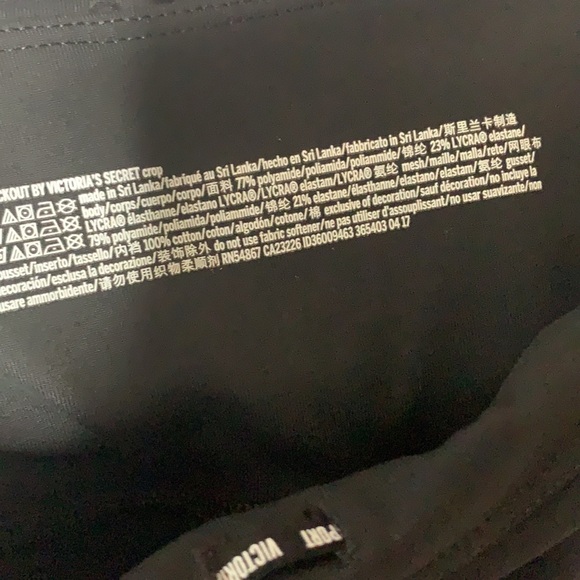 Victoria Sport Black Capri Leggings‎ Size M - Picture 11 of 13